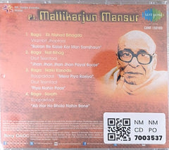 Pt. Mallikarjun Mansur - Raag (CD)