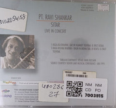 Pt. Ravi Shankar - Sitar: Live in Concert (CD)