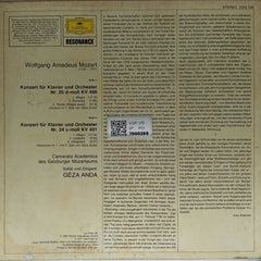 Wolfgang Amadeus Mozart - Klavierkonzerte Nr. 20 & 24 (Vinyl)