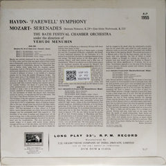 Yehudi Menuhin - Haydn: "Farewell" Symphony; Mozart Serenades (Vinyl)