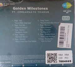 Pt. Omkarnath Thakur - Golden Milestones (CD)