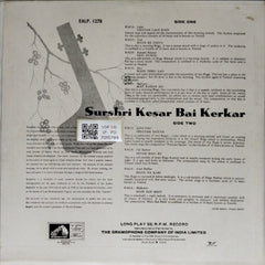 Kesar Bai Kerkar - Surshri Kesar Bai Kerkar (Vinyl)