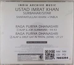 Ustad Imrat Khan - Raga Puriya Dhanashri (CD)