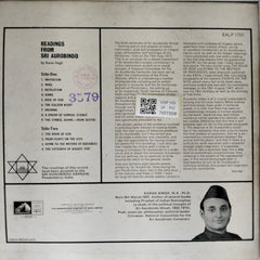 Karan Singh - Readings from Sri Aurobindo (Vinyl)