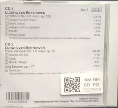 Ludwig van Beethoven - CD 1: Symphony No. 9, CD 2: Piano Concerto No. 1 (CD) (2)