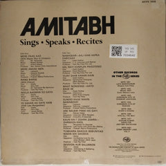 Various - Amitabh Sings Speaks Recites (Vinyl)