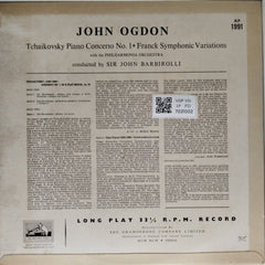 John Ogdon, Sir John Barbirolli, Philharmonia Orchestra - Tchaikovsky Piano Concerto No.1, Franck Symphonic Variations (Vinyl)