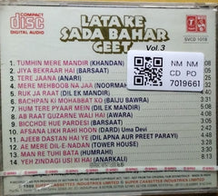 Vandana Bajpai - Lata Ke Sadabahaar Geet Vol. 3 (CD)