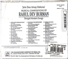 Rahul Dev Burman - Jete Dao Amay Dekona (CD)
