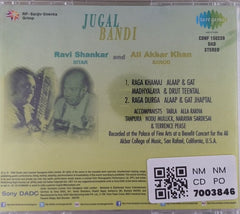 Ravi Shankar, Ali Akbar Khan - Jugal Bandi (CD)