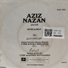 Aziz Nazan - Aziz Nazan Qawwal (45-RPM)