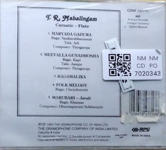 T. R. Mahalingam - Carnatic – Flute (CD)