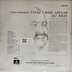 Bade Ghulam Ali Khan - Aaye na balam... And ten other enchanting thumries (Vinyl)