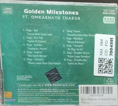 Pt. Omkarnath Thakur - Golden Milestones (CD)