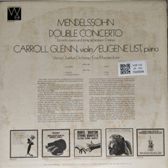 Carroll Glenn, Eugene List, Vienna Chamber Orchestra, Ernst Maerzendorfer - Mendelssohn Double Concerto (Vinyl)