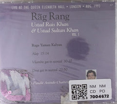 Ustad Rais Khan, Ustad Sultan Khan - Rāg Rang Vol. 1 (CD)