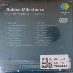 Pt. Omkarnath Thakur - Golden Milestones (CD)