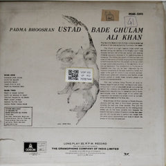 Ustad Bade Ghulam Ali Khan - Aaye Na Balam (Vinyl)