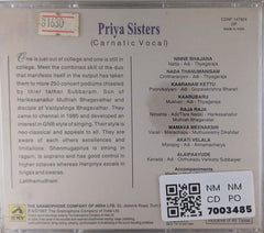 Priya Sisters - Carnatic Vocal (CD)