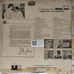 Mohd. Rafi - An Evening with Mohd. Rafi (Vinyl)