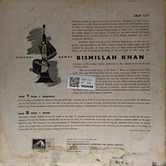 Bismillah Khan - Raga - Bageshri, Raga - Sohni (Vinyl)