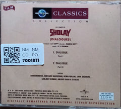 R. D. Burman - Sholay (Dialogues) (CD)