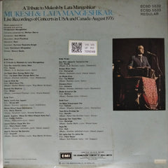 Mukesh, Lata Mangeshkar - A Tribute to Mukesh by Lata Mangeshkar (Vinyl)