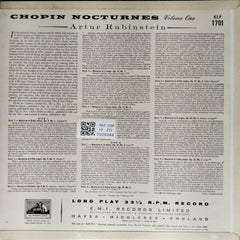 Artur Rubinstein - Chopin Nocturnes Volume One (Vinyl)