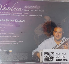 Ustad Shujaat Khan - Yaadein Memories (CD)