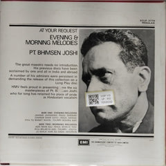 Bhimsen Joshi - At Your Request Evening And Morning Melodies (Vinyl)