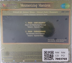 Ustad Ali Akbar Khan, Ustad Zakir Hussain - Mesmerizing Maestros (CD)