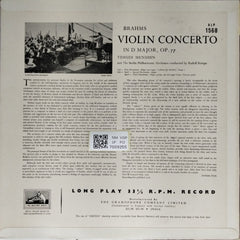 Yehudi Menuhin, Berlin Philharmonic Orchestra, Rudolf Kempe - Brahms Violin Concerto in D Major, Op. 77 (Vinyl)