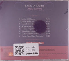 Abida Parveen - Lathe Di Chadar (CD)