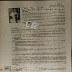 Lalgudi G. Jayaraman, Party - Violin · Venu · Veena (Vinyl)