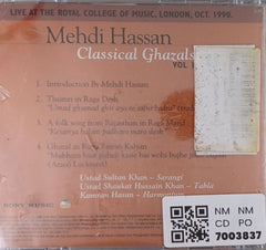 Mehdi Hassan - Classical Ghazals Vol I (CD)