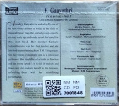 E. Gaayathri - Classic Carnatic Concerts (Veena) Vol.1 (CD)