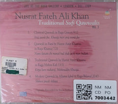 Nusrat Fateh Ali Khan - Traditional Sufi Qawwalis Vol 3 (CD)