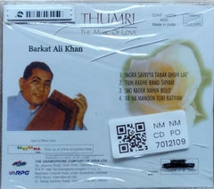 Barkat Ali Khan - Thumri The Music Of Love (CD)