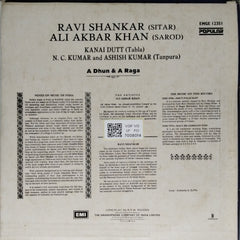Ravi Shankar, Ali Akbar Khan - Dhun & A Raga (Vinyl)