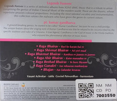 Pt. Kumar Gandharva - Raga Bhairav ke Prakaar (CD)