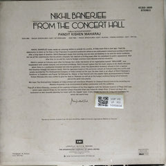 Nikhil Banerjee - From The Concert Hall (Vinyl)