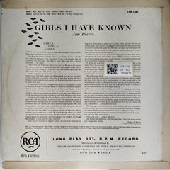 Jim Reeves - Girls I Have Known (Vinyl)