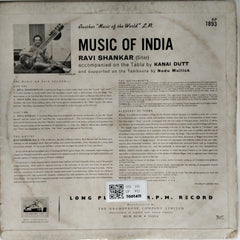 Ravi Shankar - Music of India (Vinyl)