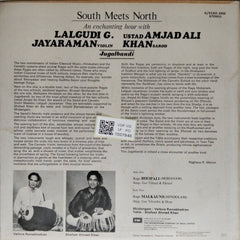Lalgudi G. Jayaraman, Ustad Amjad Ali Khan - South Meets North Jugalbandi (Vinyl)