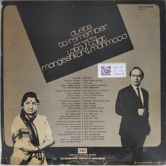 Lata Mangeshkar, Talat Mahmood - Duets to Remember (Vinyl)