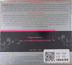 Ustad Vilayat Khan - Legends Forever: Raga Hameer (CD)