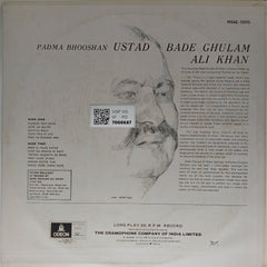 Bade Ghulam Ali Khan - Aye Na Balam... and Ten Other Enchanting Thumries (Vinyl)
