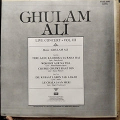 Ghulam Ali  - Live Concert • Vol. III (Vinyl)