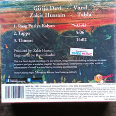 Girija Devi With Zakir Hussain - Vocal (CD)