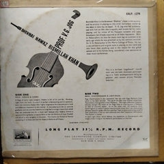 Shehnai Nawaz Bismillah Khan*, Professor V. G. Jog - Jugalbandi - Shehnai & Violin (Vinyl)
